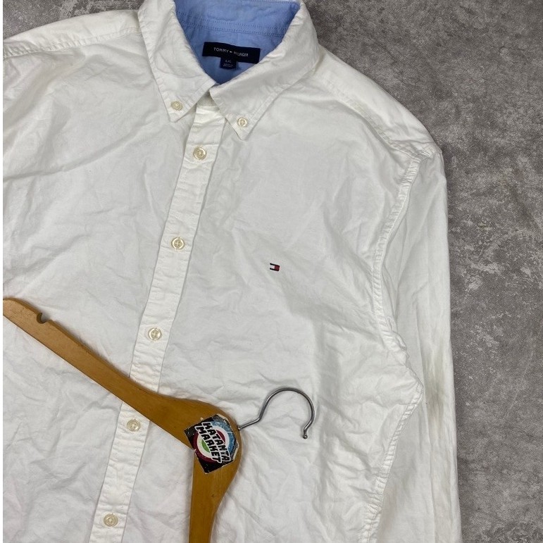 tommy hillfiger original oxford white long shirt