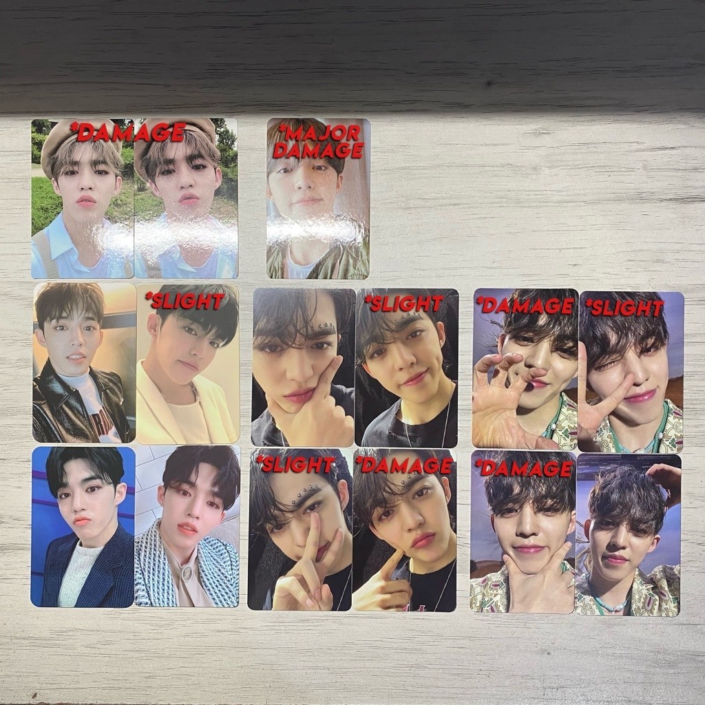[clearance sale | baca deskripsi] photocard seventeen scoups an ode hope, face the sun yzy, you made