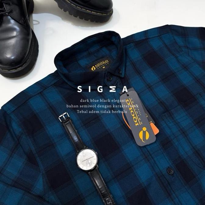 Qwer- Kemeja Flanel Pendek Semi Wool Unisex Kemeja Pria Dan Nita Motif Kotak 9