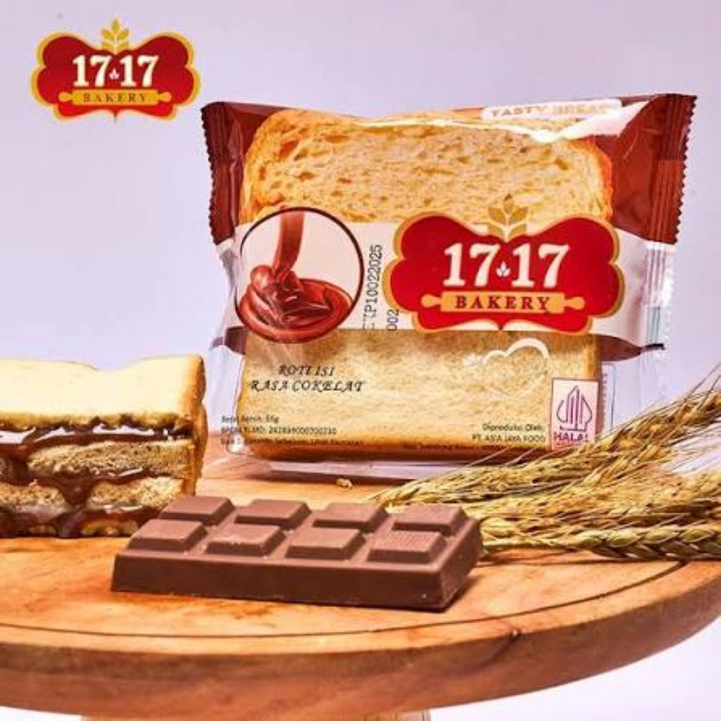 Roti 17 17 Bakery Roti Lembut Isi Cokelat 65g
