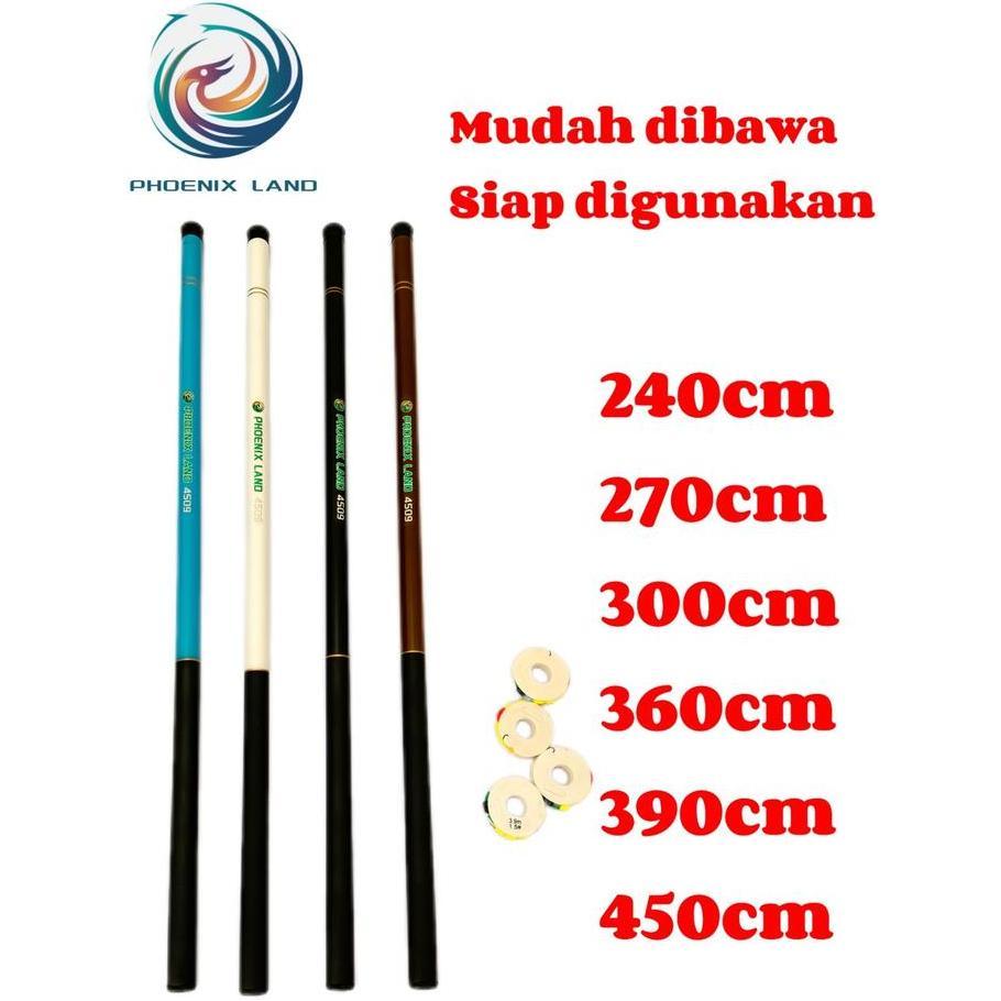 Sihaminar0 Joran Pancing Bahan Karbon Ringan Panjang/Telescopic Carbon Fiber Super Hard Ultra Light 