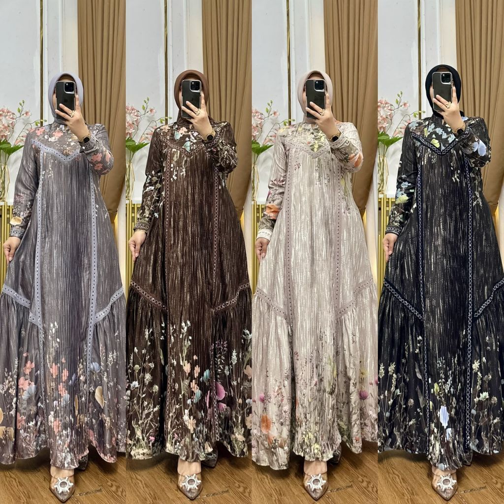 gamis set hijab elka