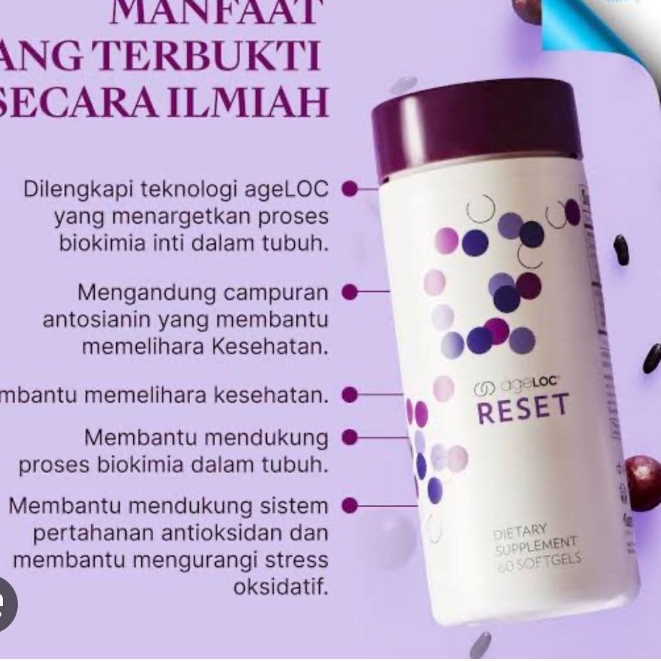 Ageloc® Reset Meta Original Segel 1 Botol Exp 10/2027 Reset Nu Skinn