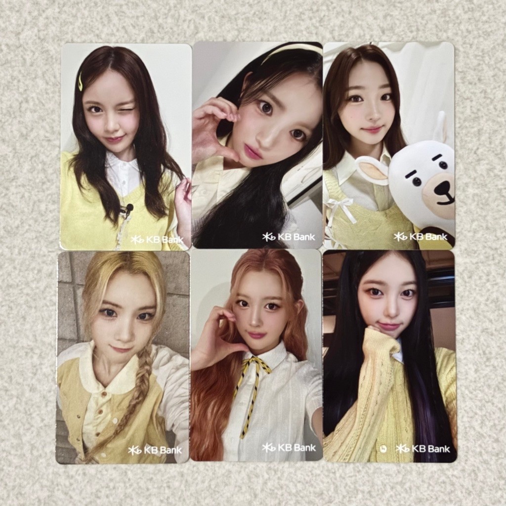 Hearts2Hearts KB Bank Official Photocard Carmen Yuha Stella Juun Ana Ian