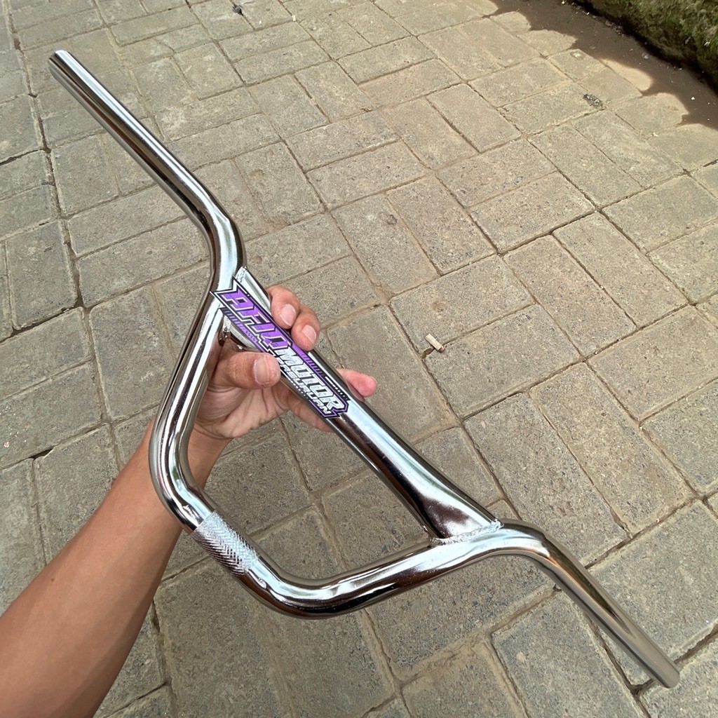 STANG STIR BMX LONTONG L3 ORI DAKIR CHROME GILAP