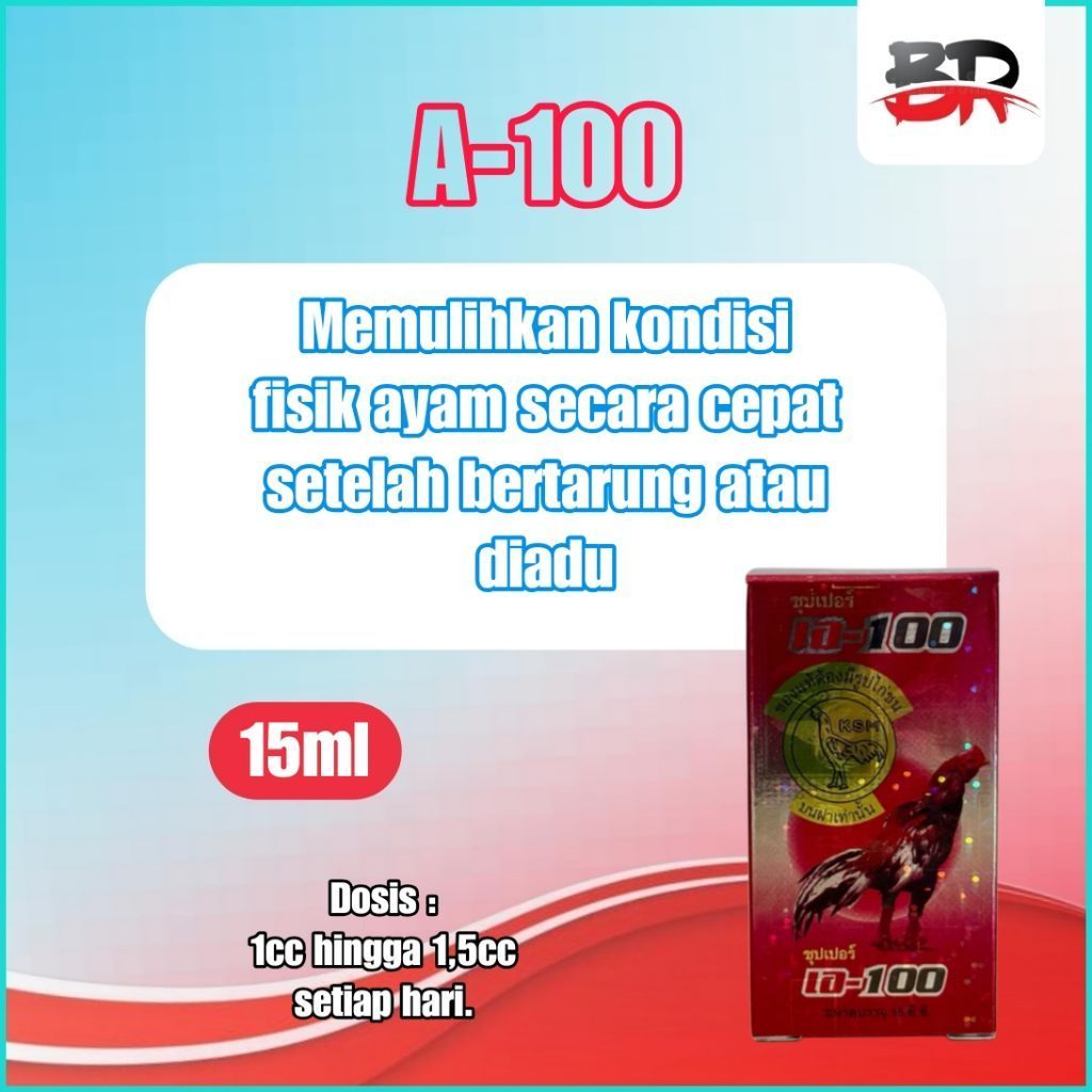 A-100 super mengobati ayam petarung