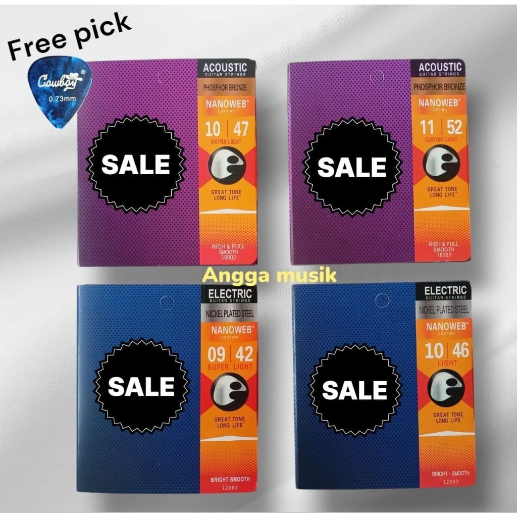 senar gitar/guitar elixir 1 set