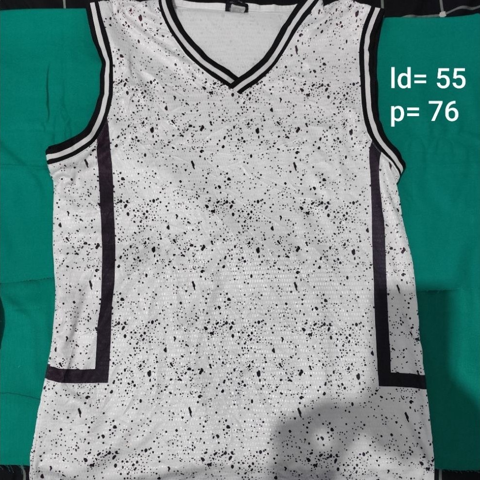 Baju Kaos Kutung Jersey Bola Basket Pria/Wanita Preloved