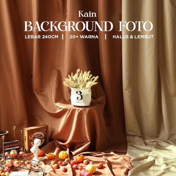 SHAN Kain Background Foto Produk / Background Foto Studio / Backdrop Studio Roll Plastik