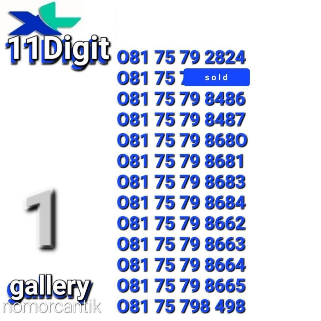 NOMOR XL 11ANGKA - XL 11DIGIT