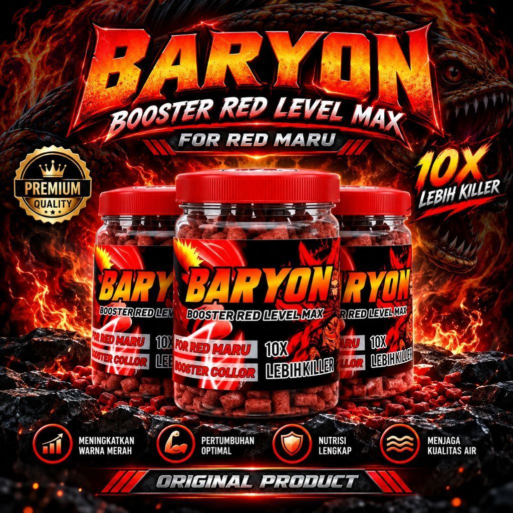 Pelet BARYON 150gr Pakan Channa Red Maru  Barito Seruyan Pangkalabun