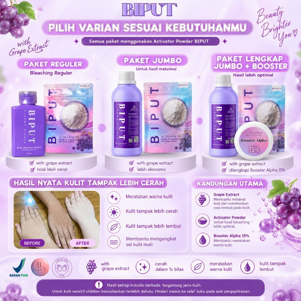 BLEACHING BADAN SUPER BIPUT BLEACHING BPOM