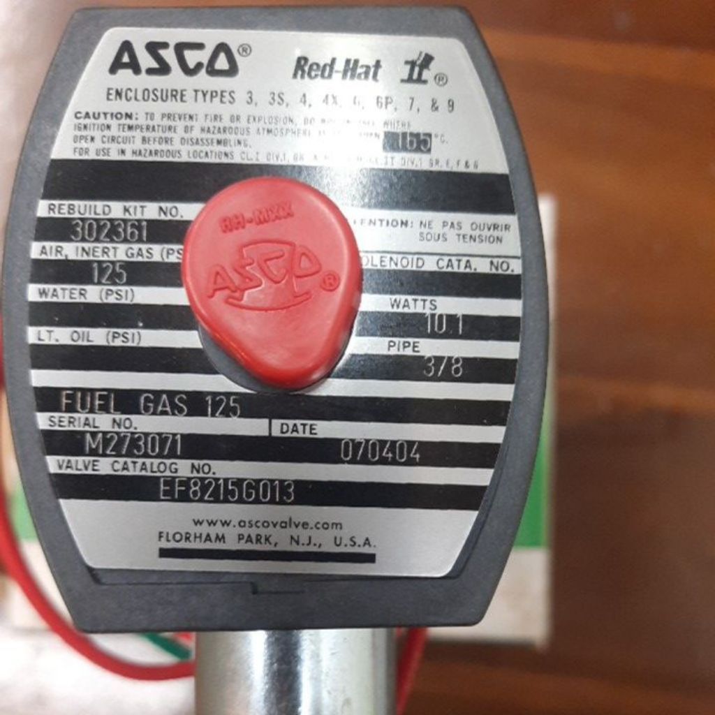 solenoid valve ASCO EF8215G013 3/8 110V