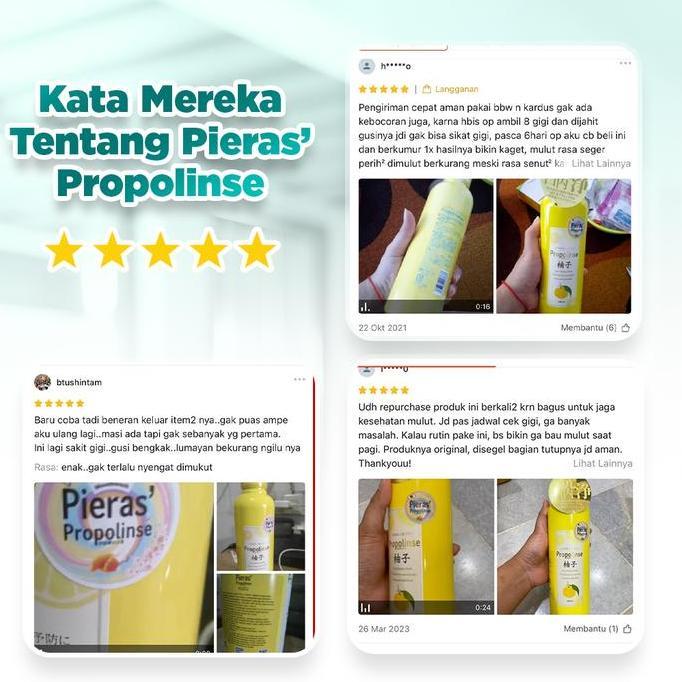 Zahn- Pieras Propolinse Sikat Gi Elektrik Dan 5 Botol Propolinse