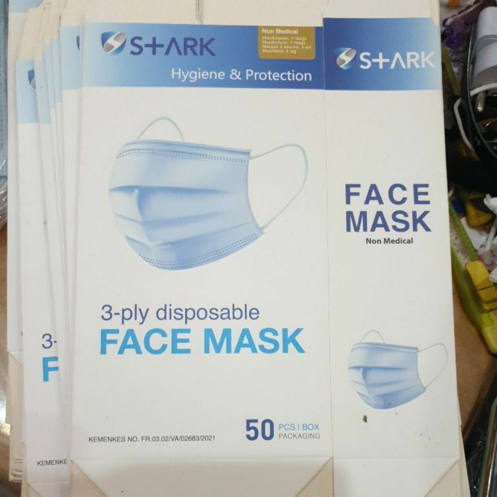 box kosong masker medis/earloop