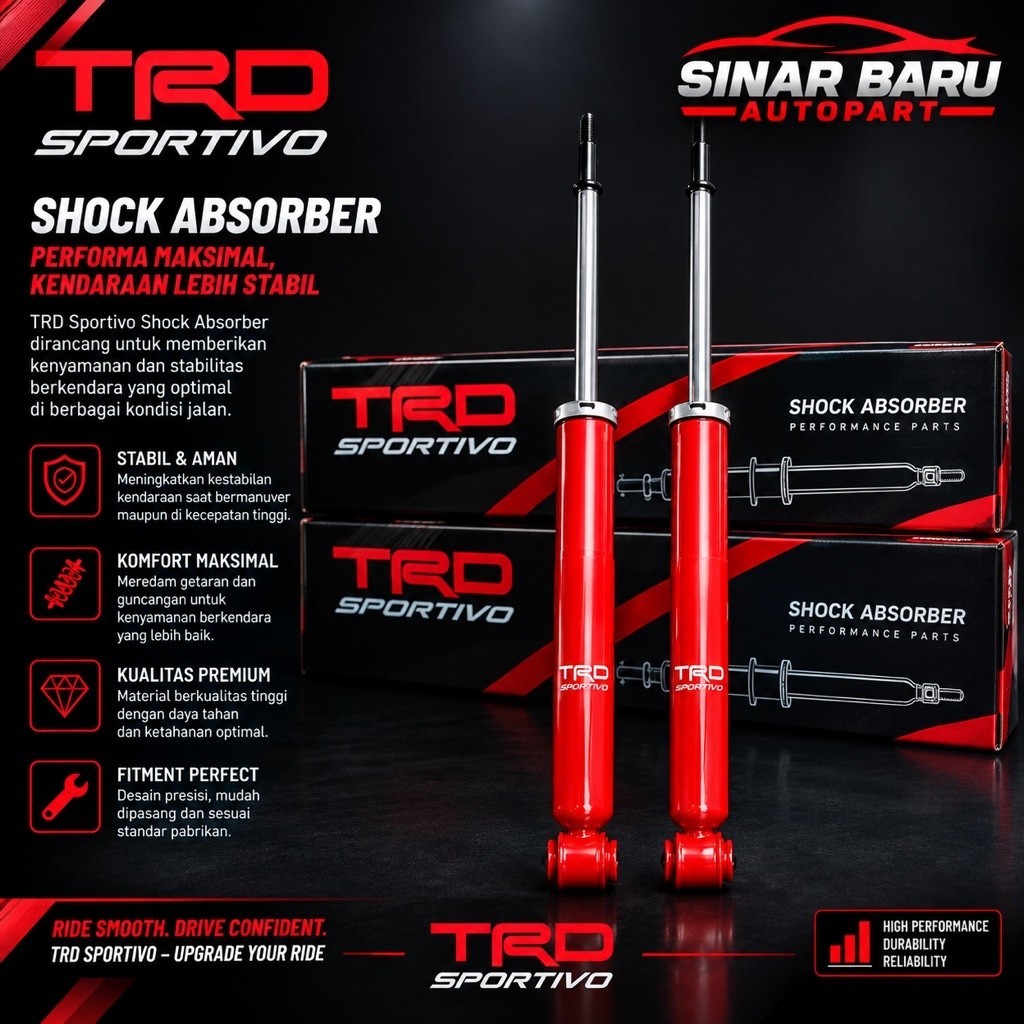 TRD SHOCK SHOCKBREAKER TOYOTA AGYA / AYLA BELAKANG TRD SPORTIVO