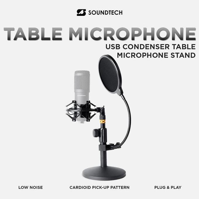 SOUNDTECH Table Stand for Mic Condenser Soundtech Microphone