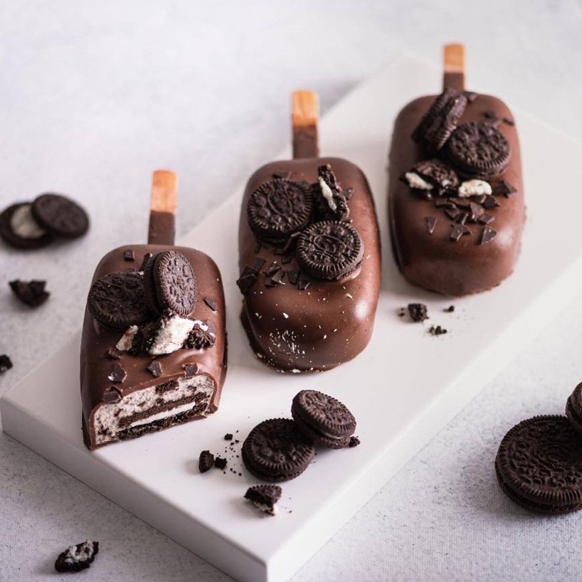 Aice Choco Cookies Stick | Es Krim Stick Coklat Cookies