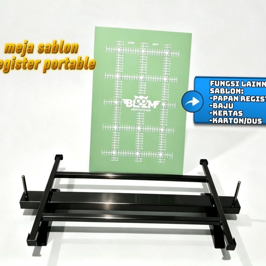 meja sablon register papan