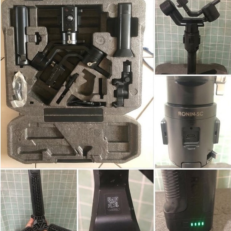 DJI Ronin SC Gimbal Stabilizer Kamera Mirrorless - Fullset Mulus