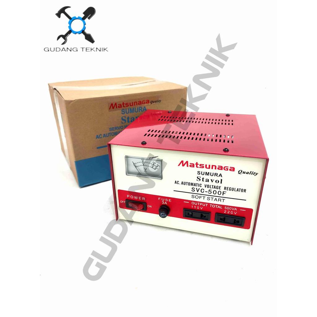 Stabilizer MATSUNAGA Stavol SVC500F 500Watt / Stabilizer Listrik Stavolt SVC 500 MATSUNAGA