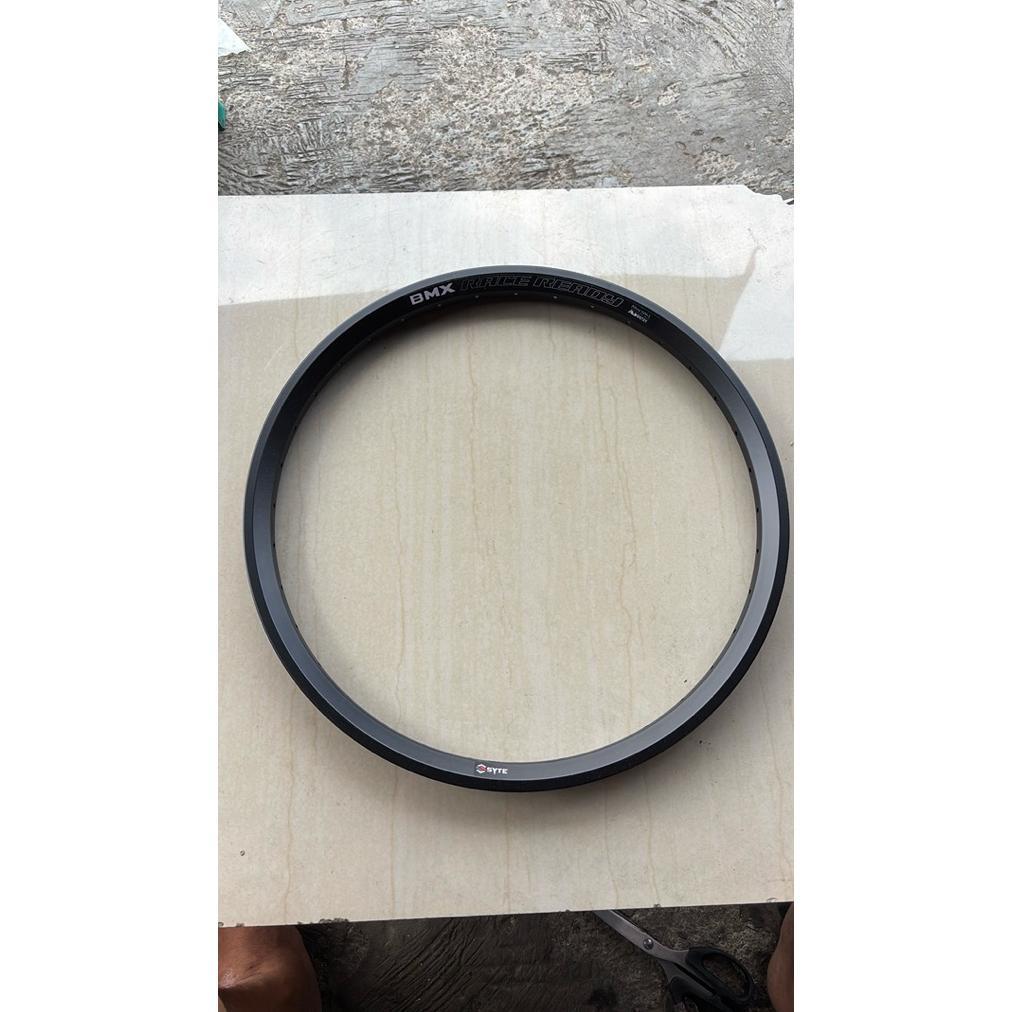 1 biji rims rim lingkar velg pelek 36 hole alloy aloy doublewall syte bmx racing sepeda 20 bmx lipat