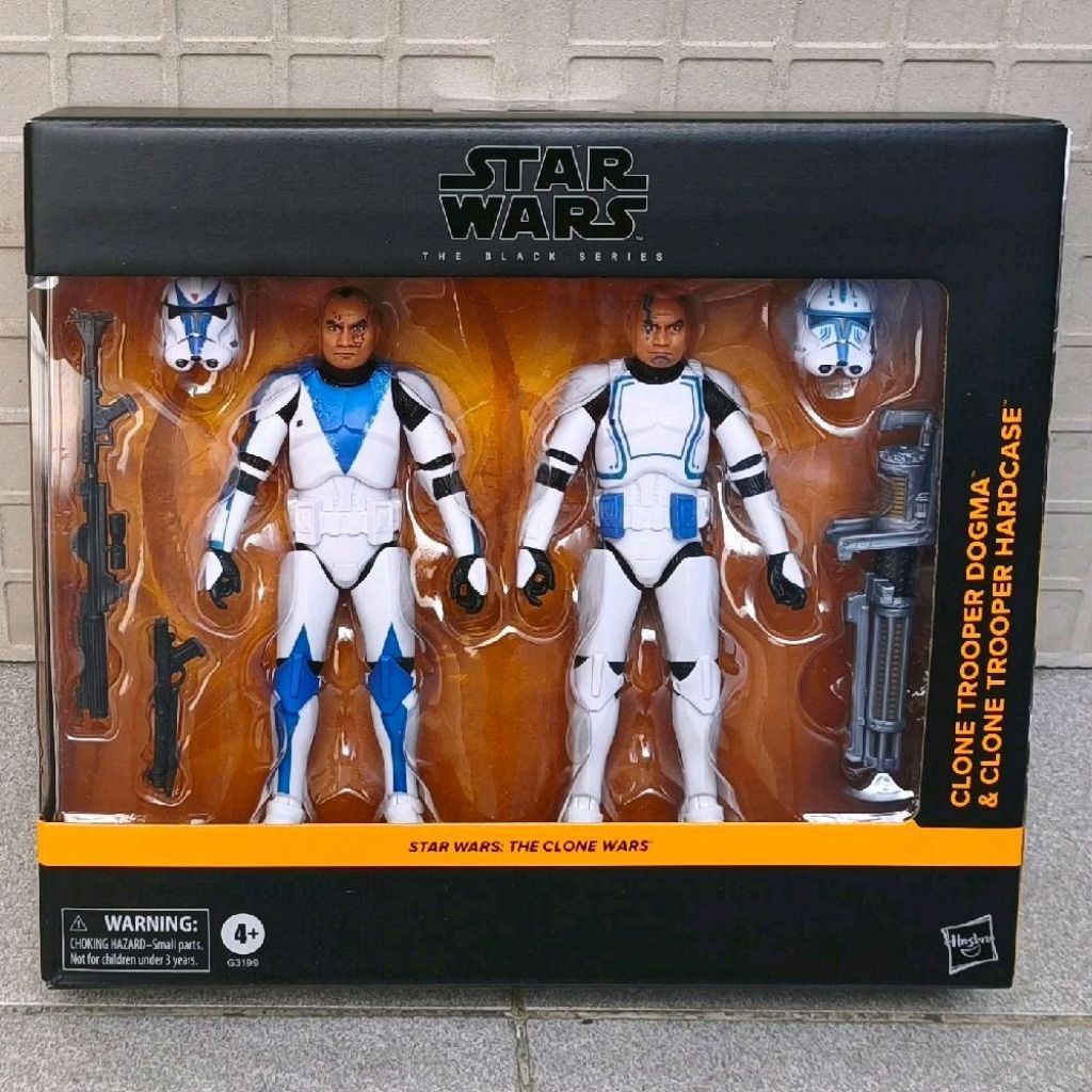 HASBRO STAR WARS BLACK SERIES CLONE TROOPER DOGMA & HARDCASE 2-PACK THE CLONE WARS