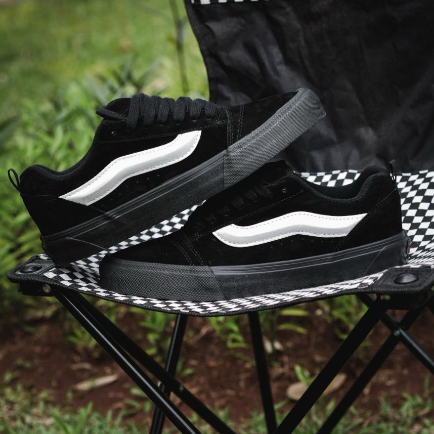 promo sepatu sneakers vans121 KNU GEMUK skool hitam putih casual sepatu sekolah kerja hangout pria w