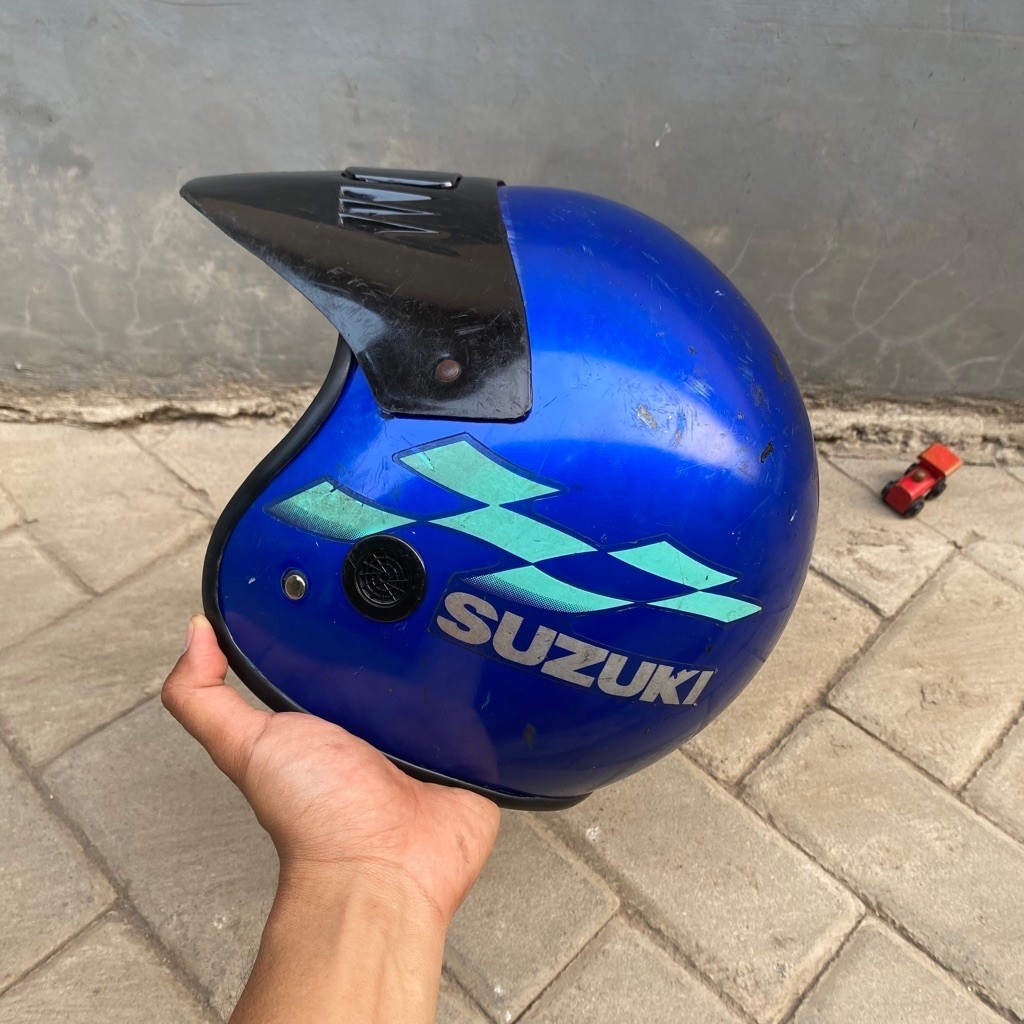 helm suzuki vintage helm suzuki rc original
