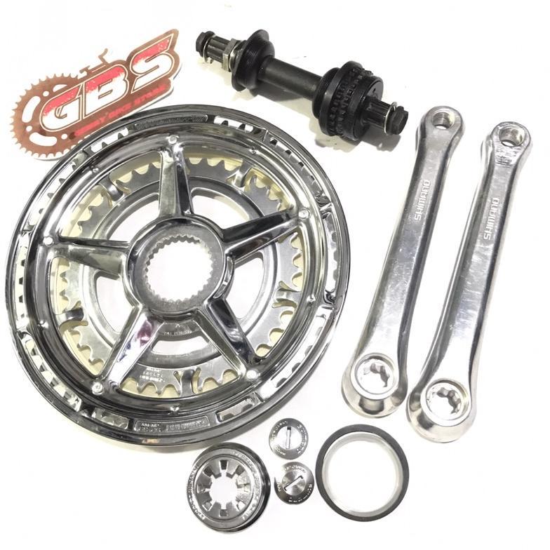 Piringan sepeda Balap jadul Shimano integer2 Freewheel Japan NOS / Crank Shimano integer2 Japan