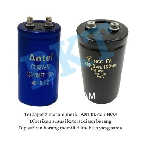 ELKO BESAR ***** ELKO BESAR ELKO KAPASITOR 33000uf/100v // 33000 uf 100 v