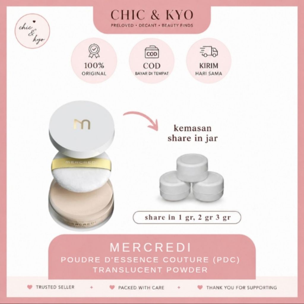 [SHARE INJAR] MERCREDI POUDRE D'ESSENCE COUTURE (PDC)