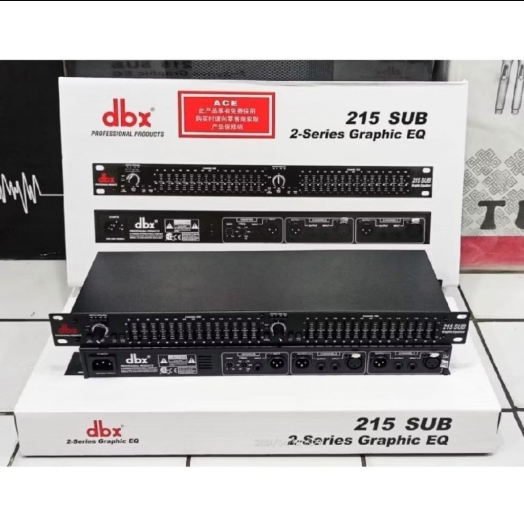 EQUALIZER DBX 215+SUB / DBX 215 SUB / DBX 215 SUB PLUS SUBWOOFER