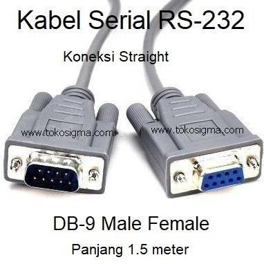 Jejex- Kabel Serial Db9 (Rs3) Male To Female Pin 9 Panjang 1.M