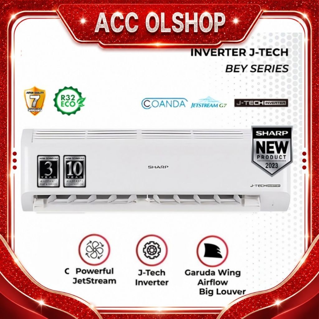 SHARP AH-X10BEY AC 1 PK Inverter R32 - AC Sharp 1PK Garuda Series - AC 1PK Sharp Inverter