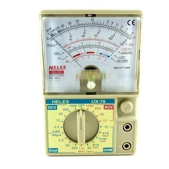 Multimeter Avometer Heles UX-78 - analog multi tester ux78 ux78tr