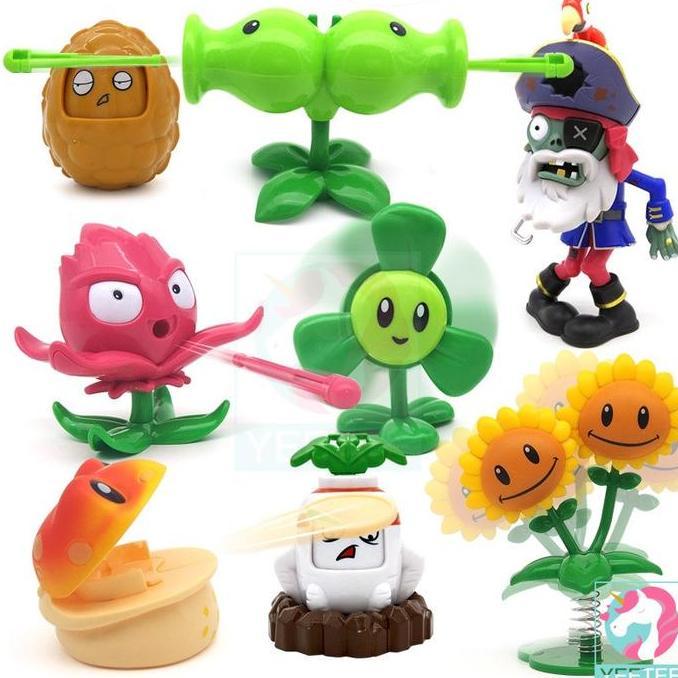 Mainan Anak Plant vs Zombie Tembak Plants Zombies Bisa Nembak Standing Character Plants vs Zombie/Sc