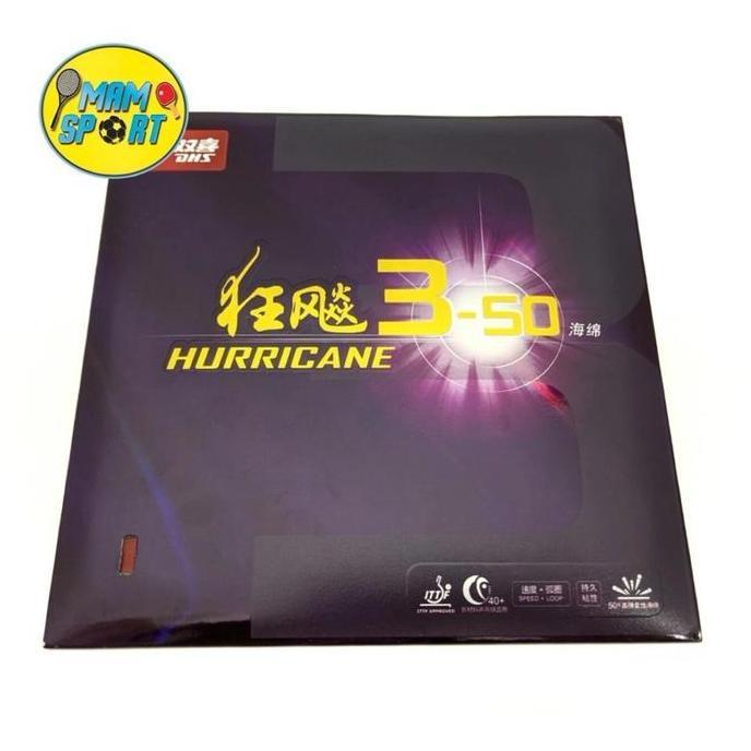 HARGA DISC - Karet Bet Pingpong Tenis Meja DHS HURRICANE 3-50 Original