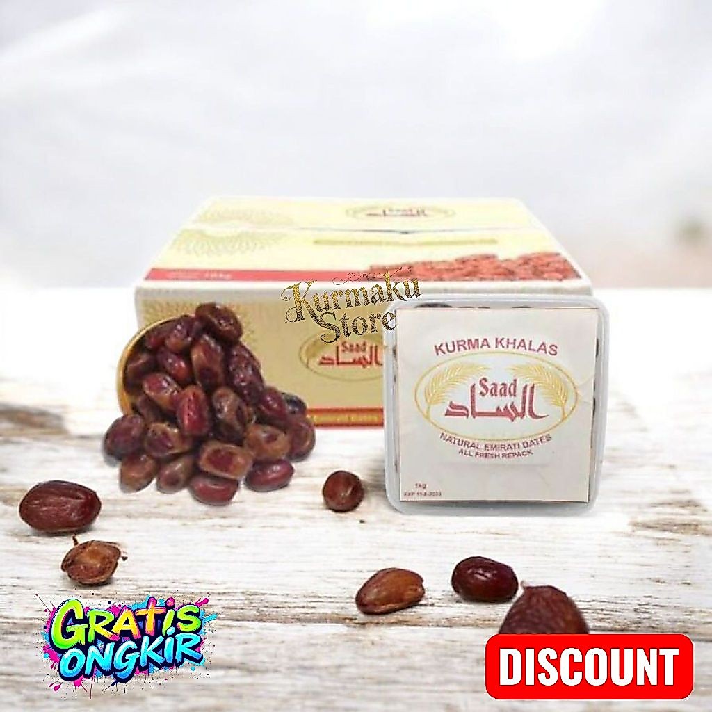 KURMA KHALAS 1kg / KURMA KHALAS / KURMA MURAH / KHALAS AL SAAD / KURMA KHALAS
