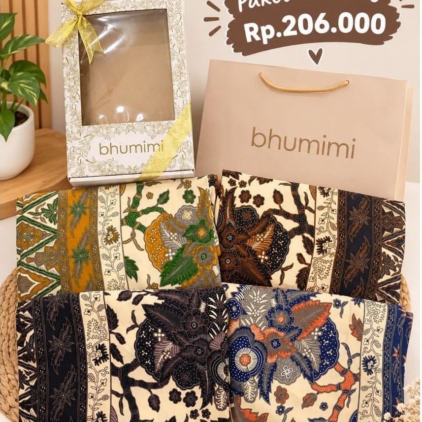 Gift box bundling kamen batik lembaran/Gift box murah