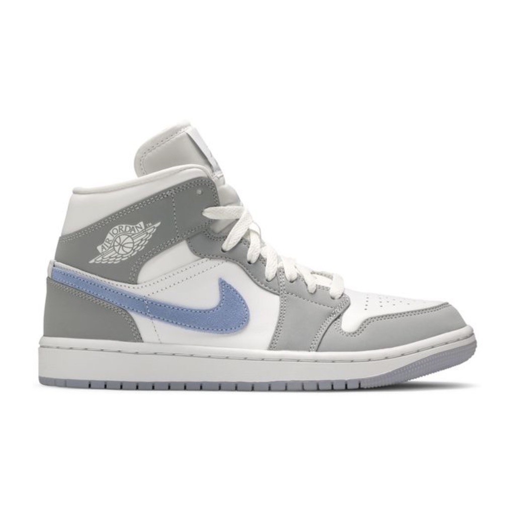 Air Jordan 1 Mid Aluminum Wolf Grey