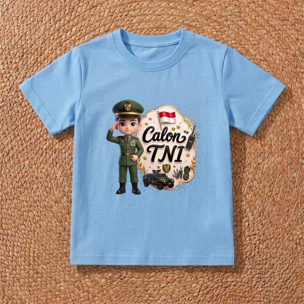 Kaos anak laki laki dan perempuan / kaos cita cita - Calon Tentara