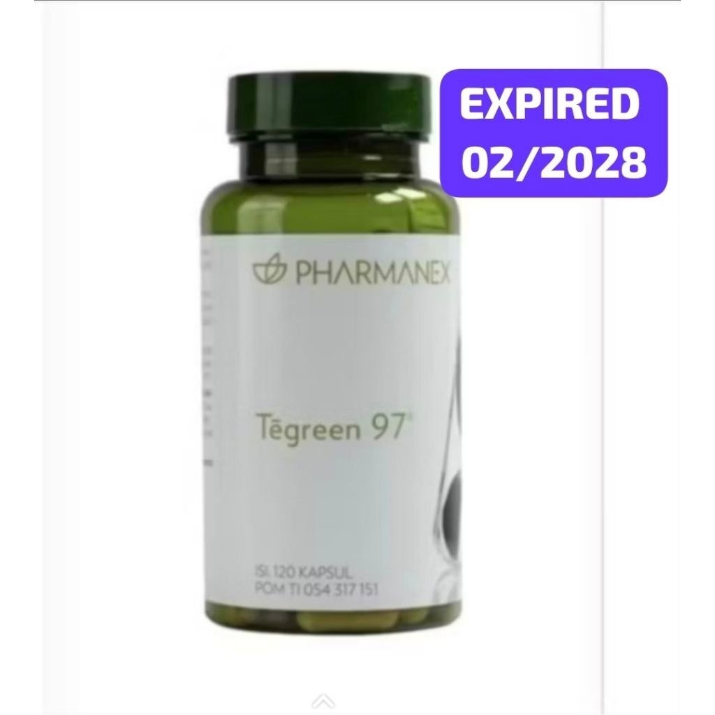 ED 02/28 tegreen97 isi 120 kapsul teagreen teh hijau tegreen120