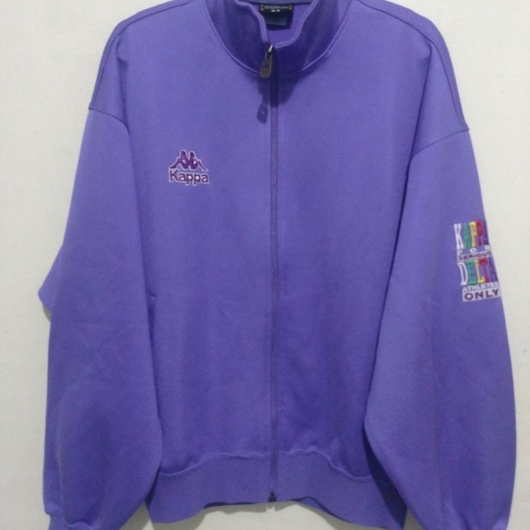 Jaket Tracktop Boxy Olahraga Vintage Cewek KAPPA SPORT