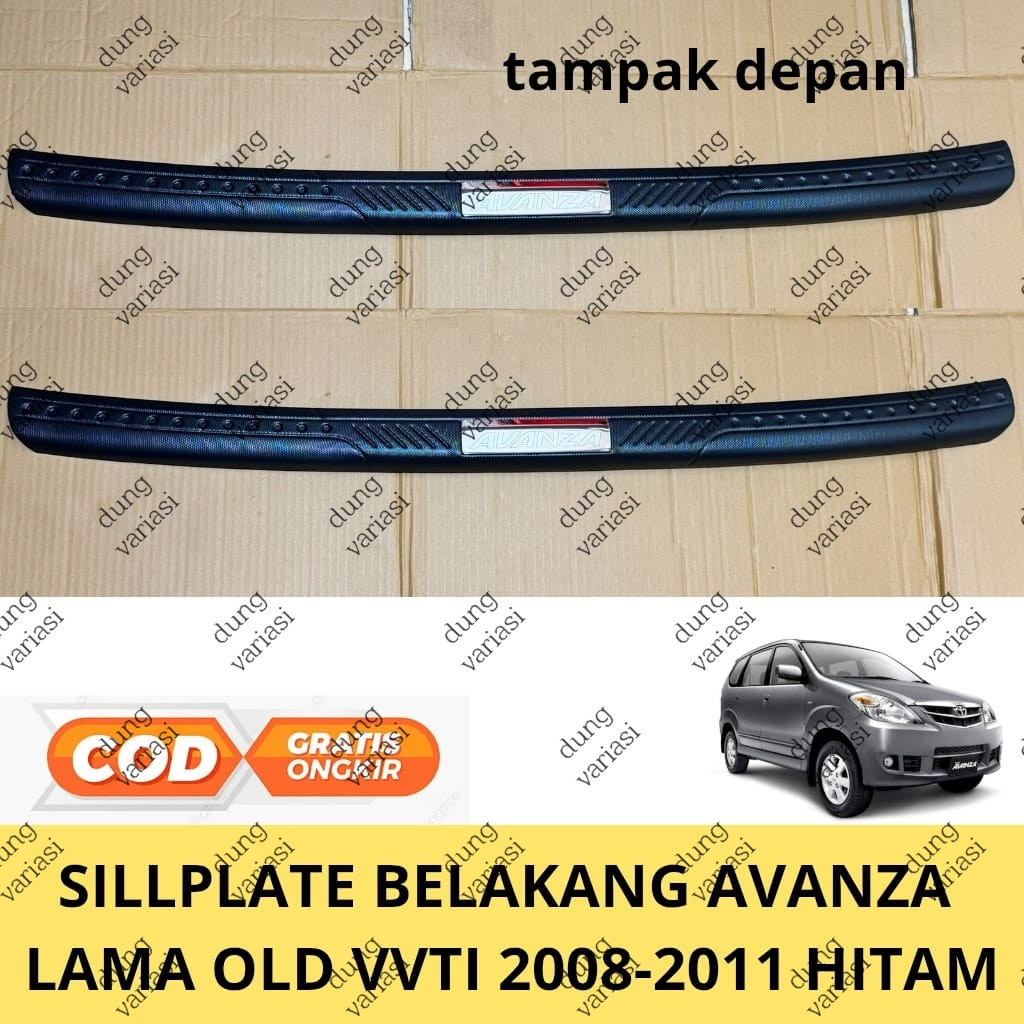 Sillplate Belakang Avanza Lama Old Vvti 2008 2009 2010 2011 Hitam