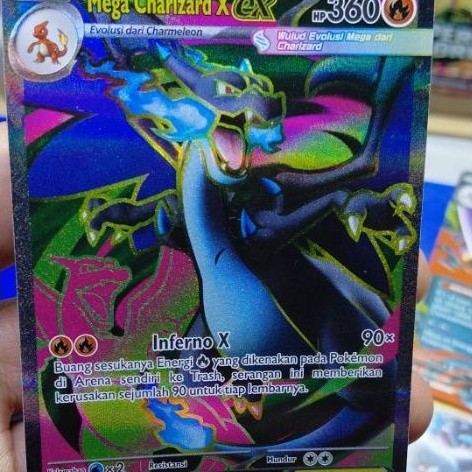 POKEMON Mega Charizard X ex SR Kartu TCG Indonesia