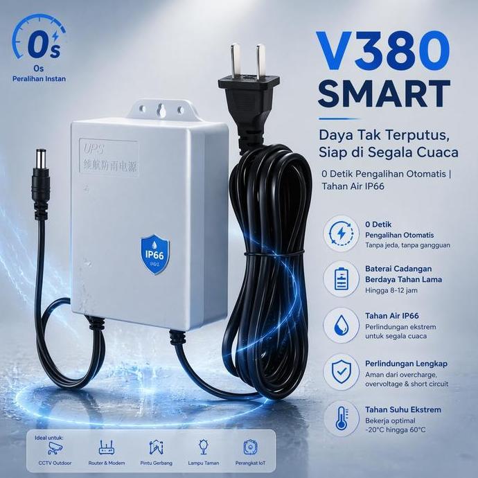 [terlaris] LUXARA UPS 12V 1.5A Mini UPS Baterai Cadangan - Anti Mati Listrik untuk WiFi Router Modem