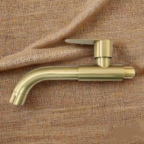 Pilihan - Kran Wastafel Tembok Gold Cavini / Keran Wastafel Dinding Gold