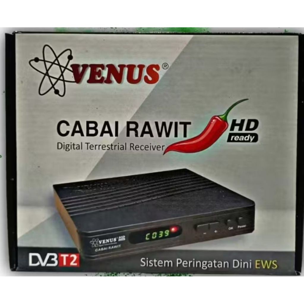 Set Top Box DVB-T2 TV Digital Venus Cabai Rawit / Stb Venus Cabai Rawit