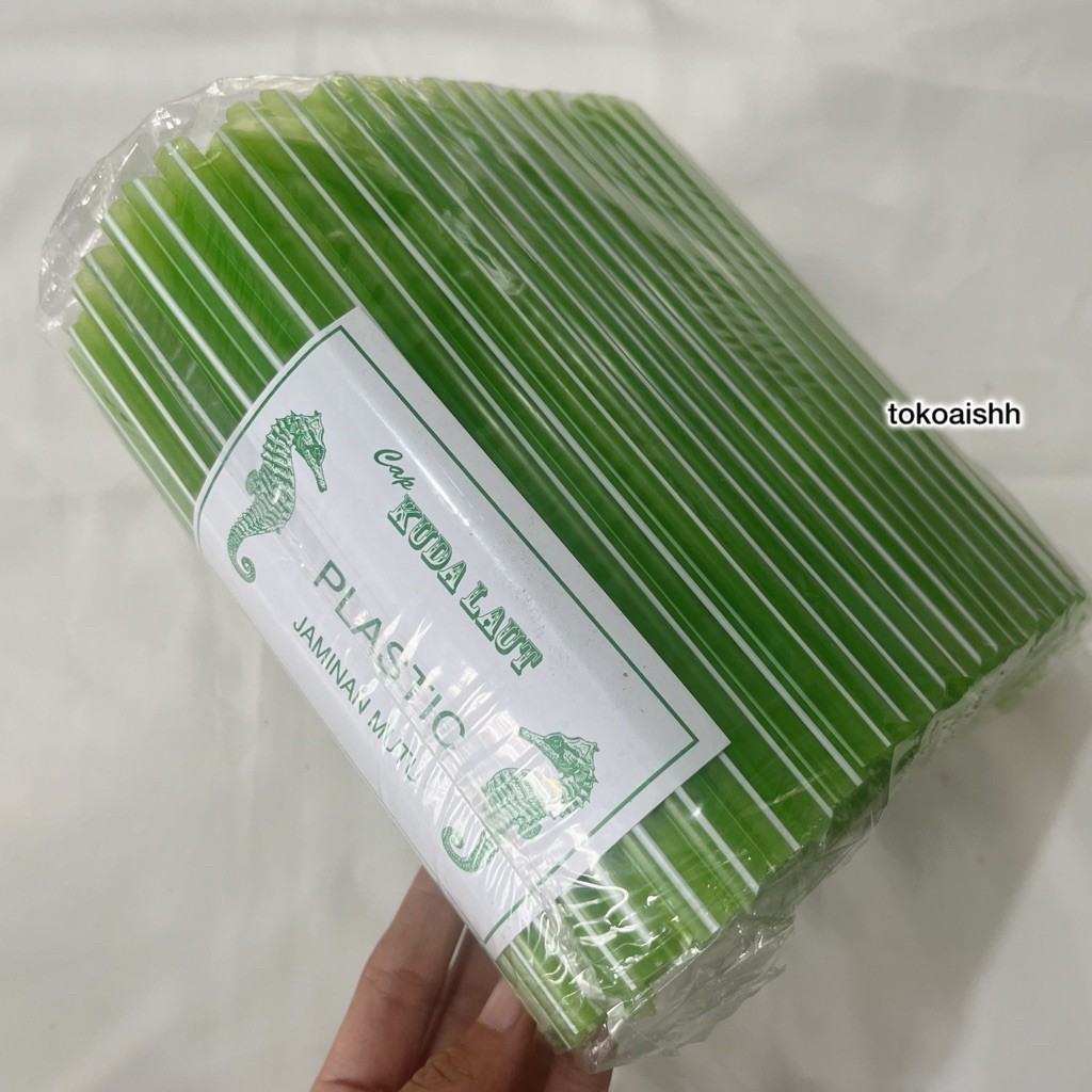 [235 pcs] Sedotan boba warna Runcing - sedotan bubble boba warna - sedotan boba lancip - sedotan bob